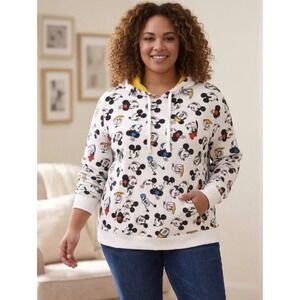 Disney Parks Hoodie Mickey Mouse & Friends Kidcore 1X Woman's